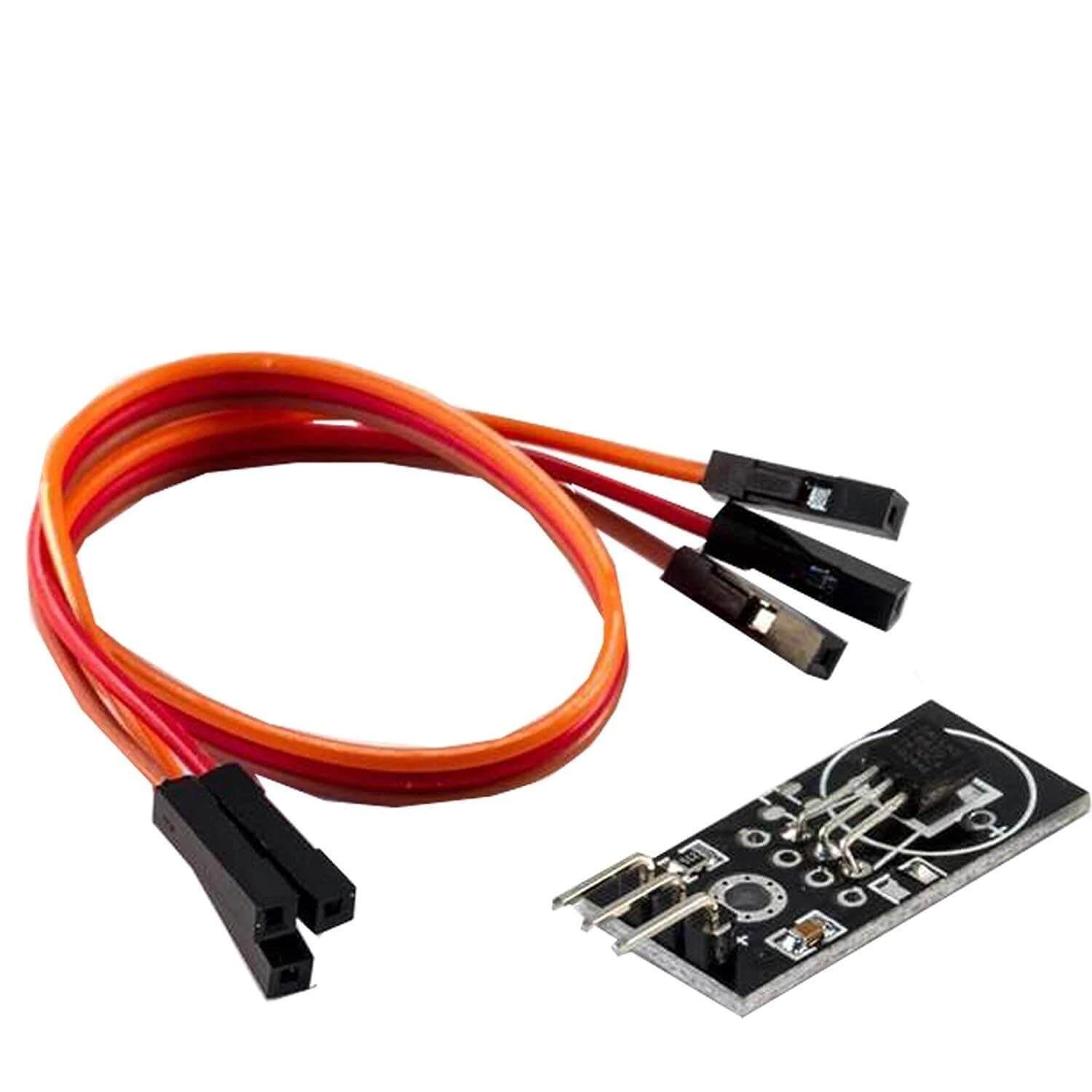 DS18B20 Breakout Modul mit Platine, Jumper Wire Kabel Temperatursensor  Temperaturfühler