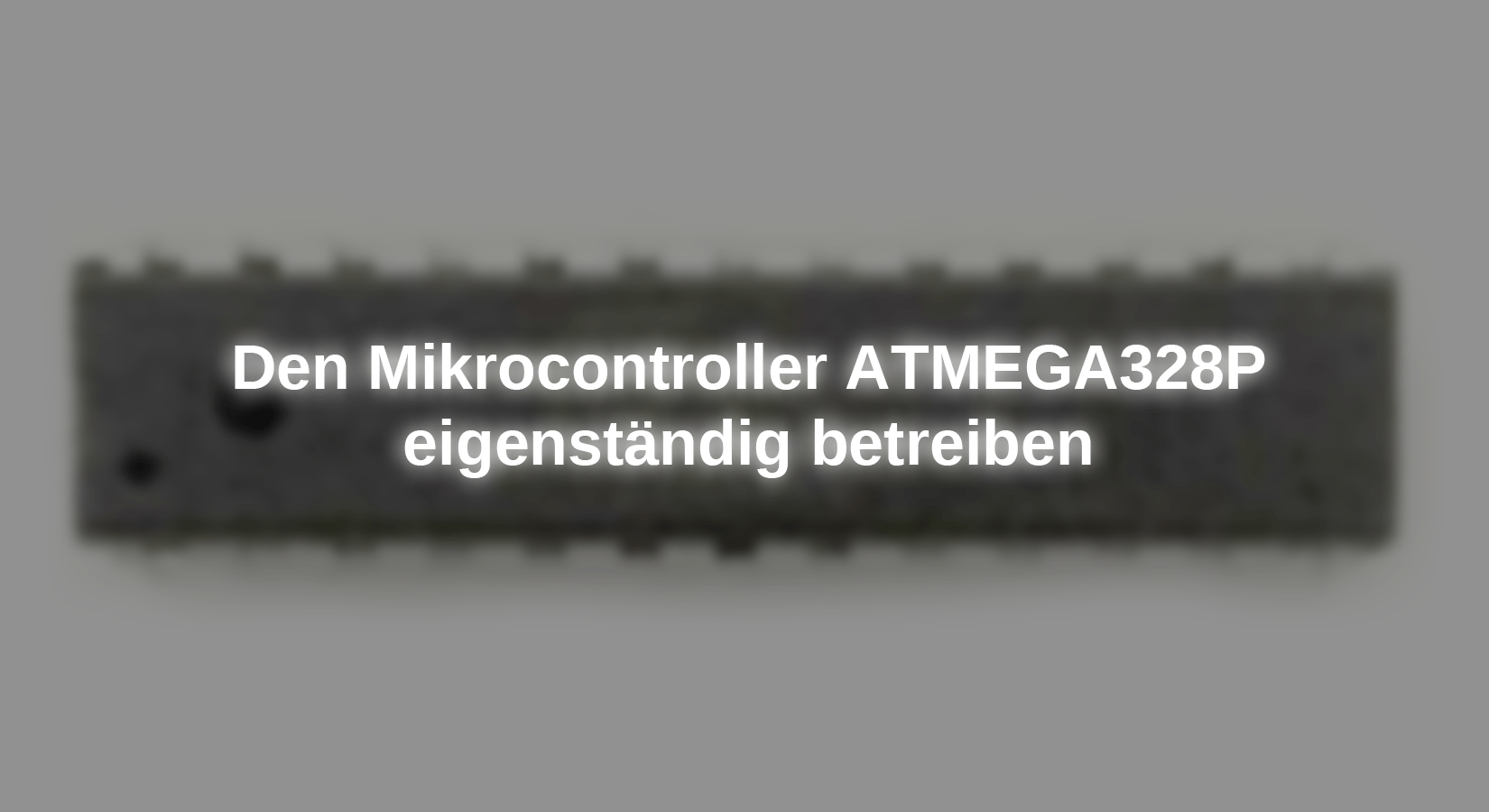 Den Mikrocontroller ATMEGA328P eigenständig betreiben - AZ-Delivery
