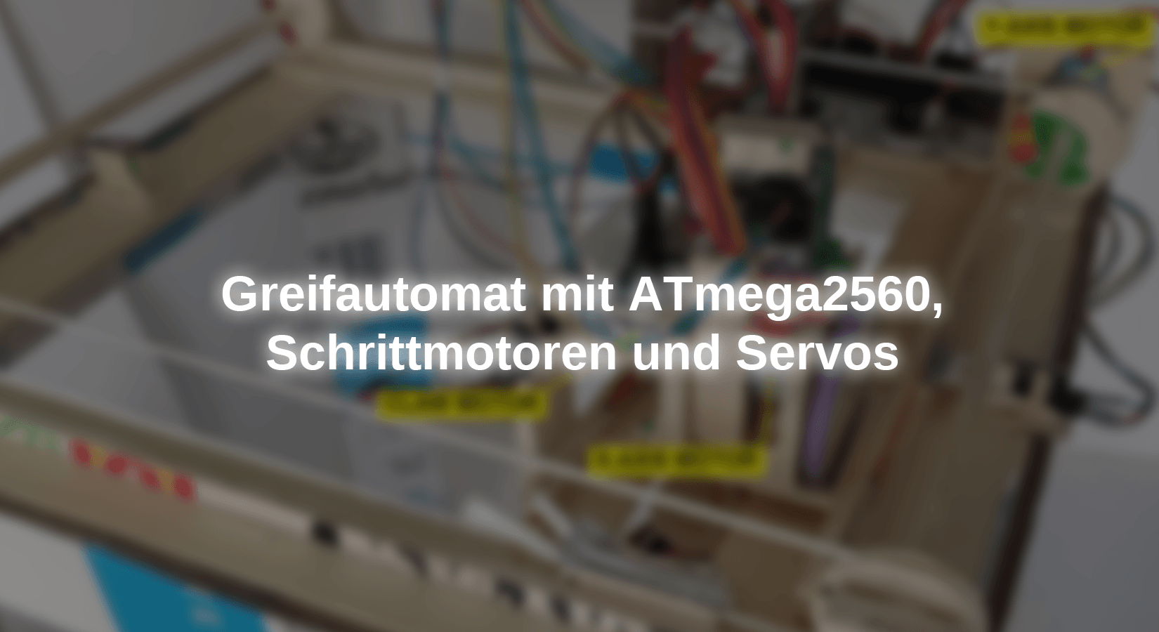 Greifautomat mit ATmega2560, Schrittmotoren und Servos - AZ-Delivery