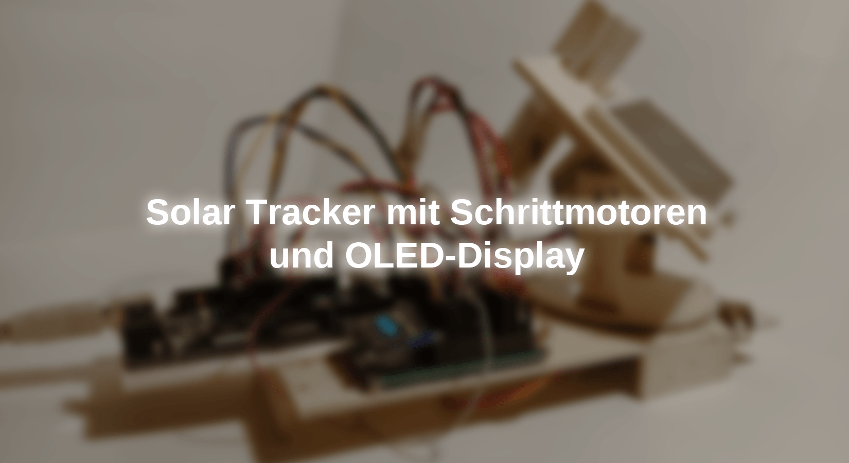 Solar Tracker mit Schrittmotoren und OLED-Display - AZ-Delivery