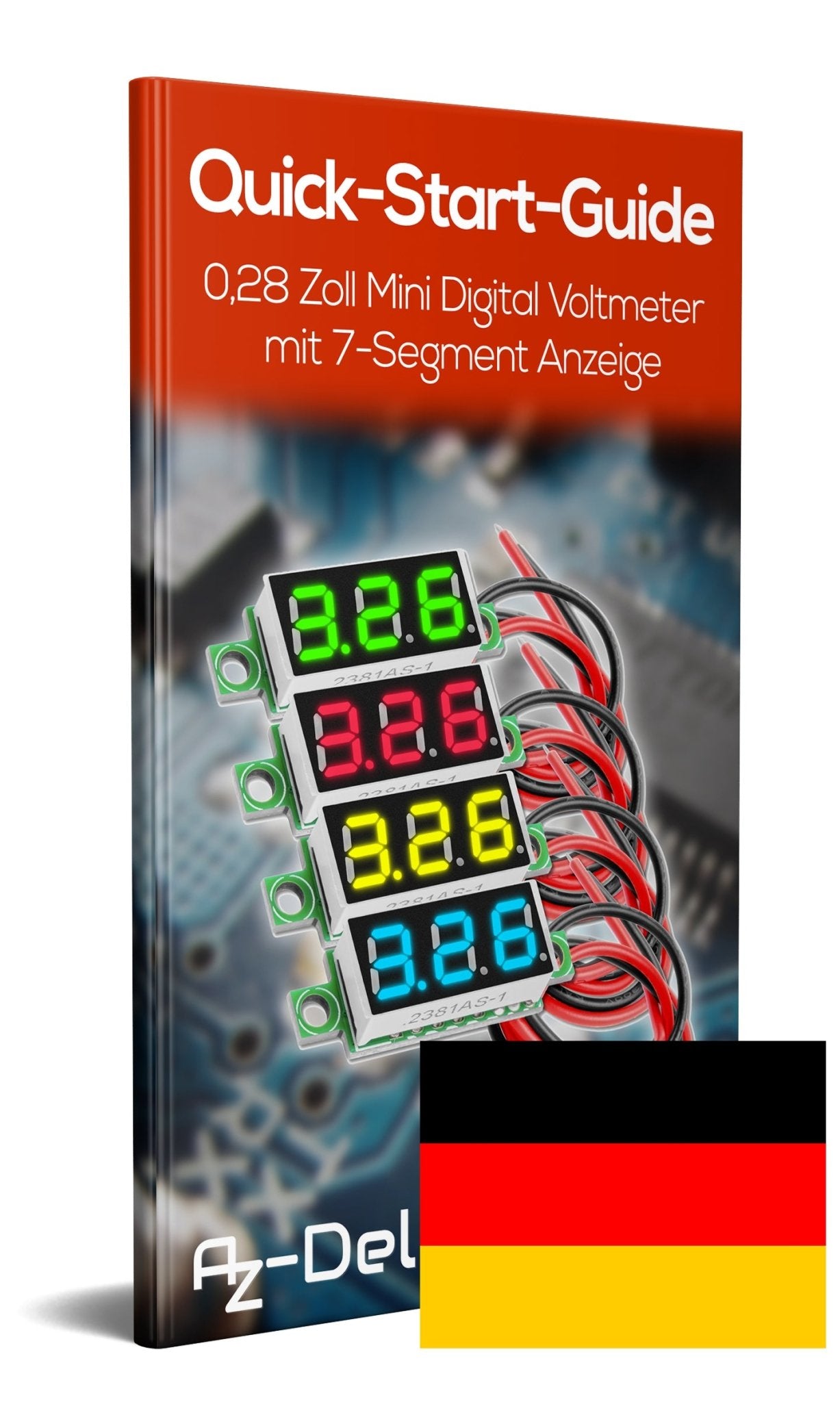0.28 inch mini digital voltmeter voltage measure with 7 -segment display 2.5V - 30V