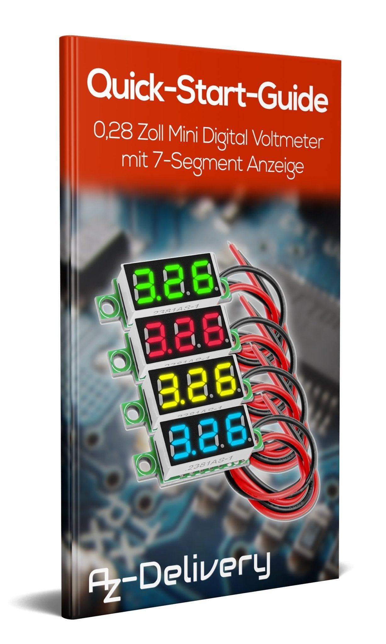 0,28 Zoll Mini Digital Voltmeter Spannungsmesser mit 7-Segment Anzeige 2,5V - 30V