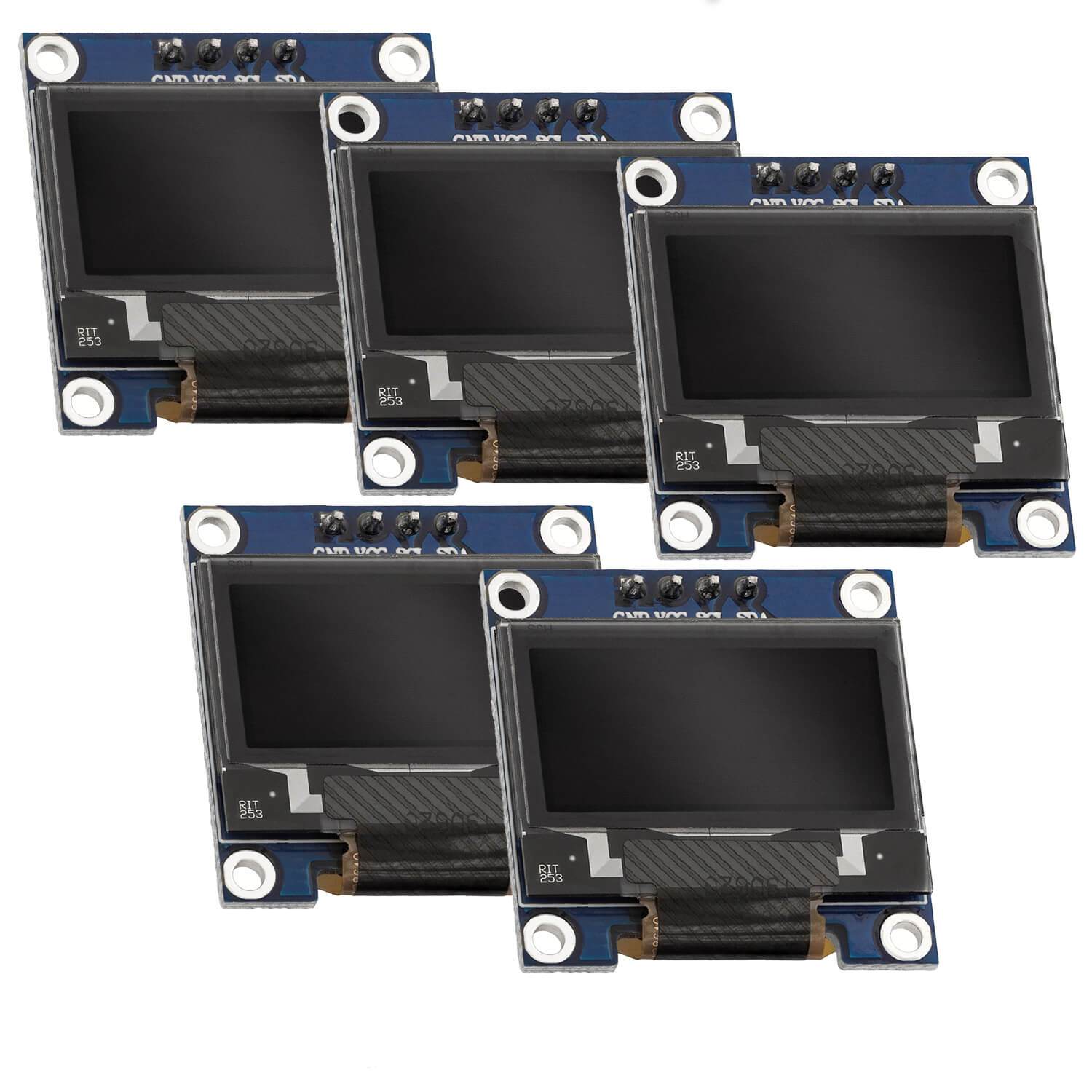 0,96 Zoll OLED SSD1306 Display I2C 128 x 64 Pixel kompatibel mit Arduino und Raspberry Pi
