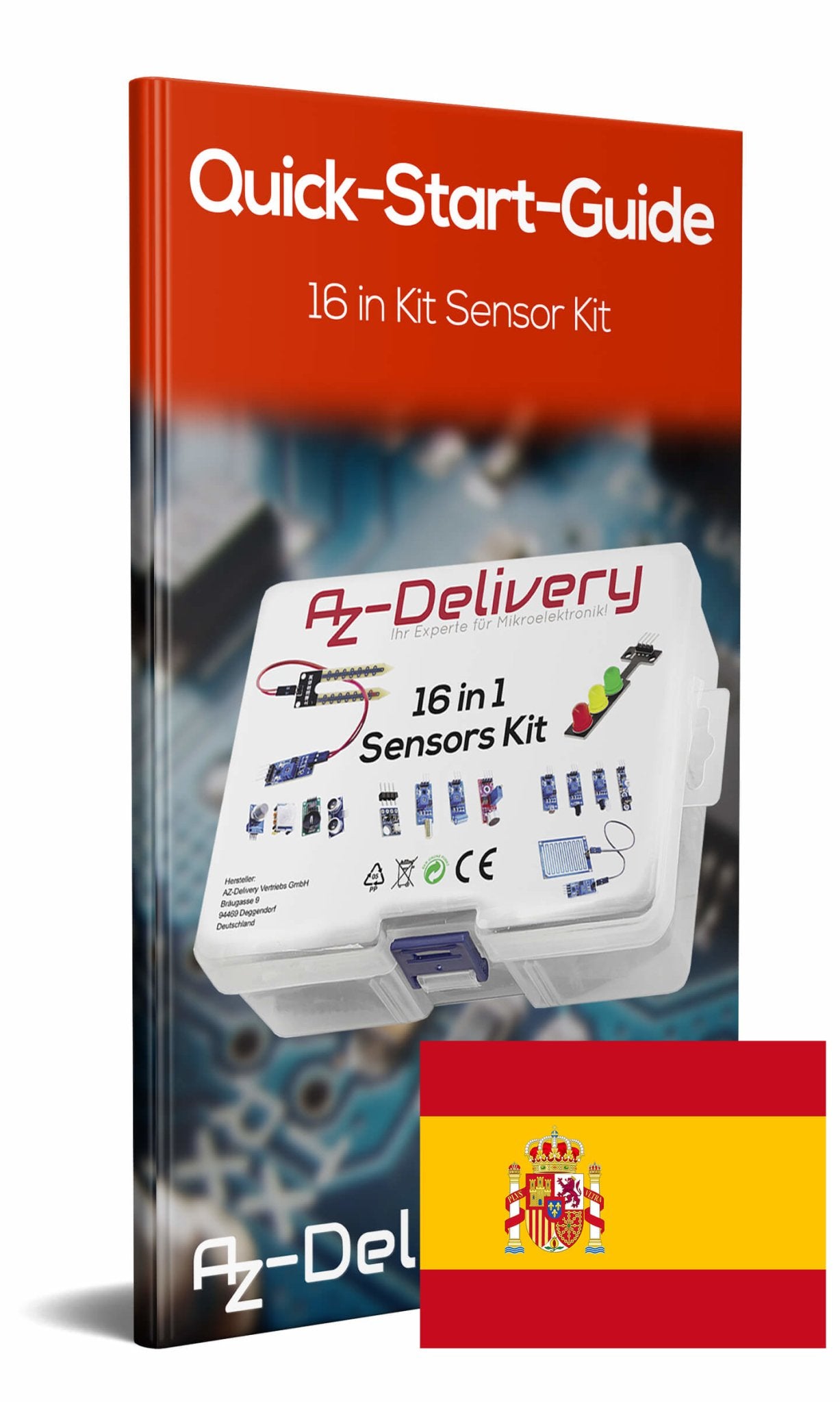 16 In 1 kit accessory set with sensors and modules for Raspberry Pi