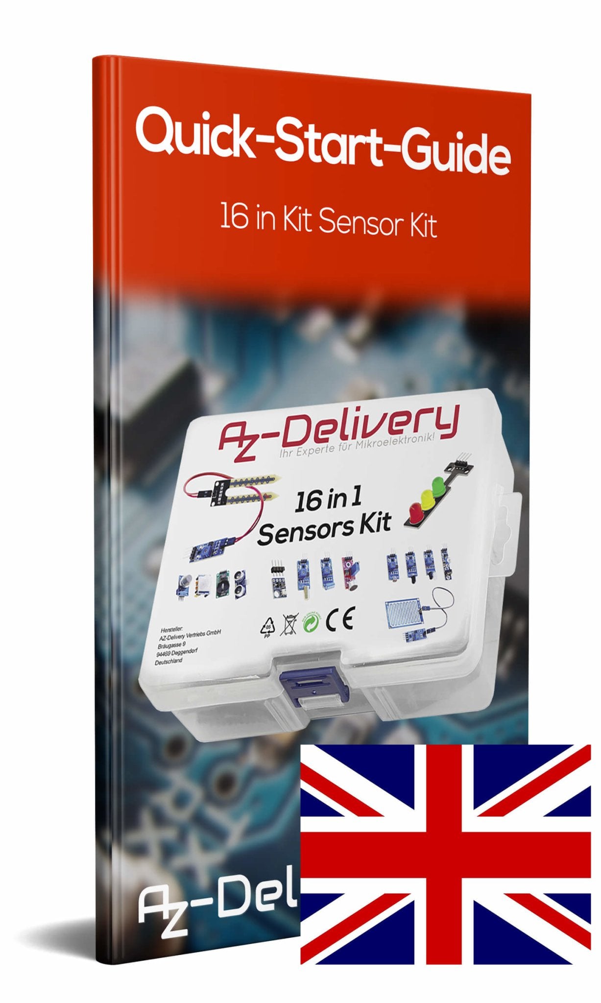16 In 1 kit accessory set with sensors and modules for Raspberry Pi
