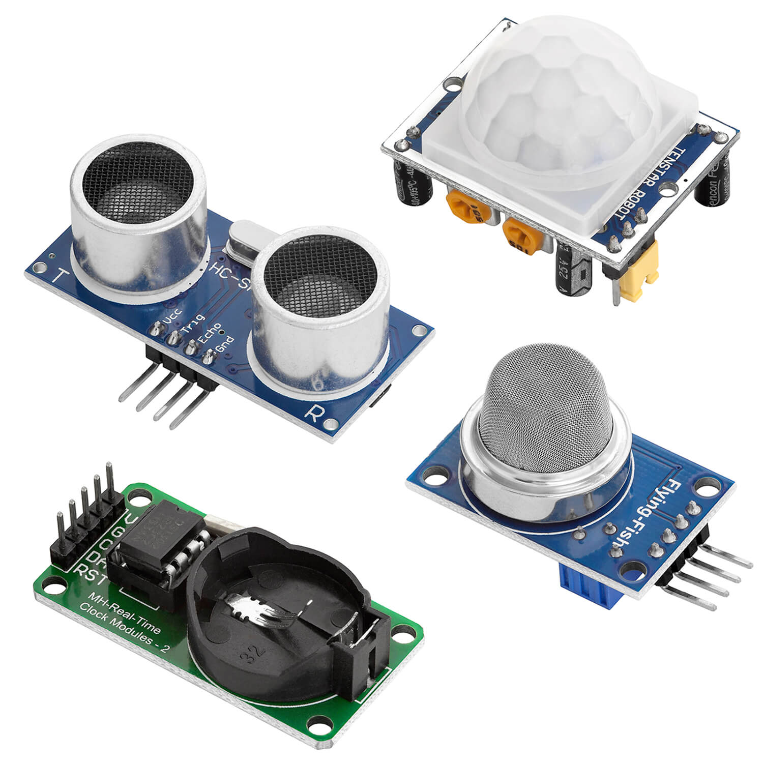 16 in 1 Kit Zubehörset mit Sensoren und Modulen für Raspberry Pi kompatibel mit Arduino