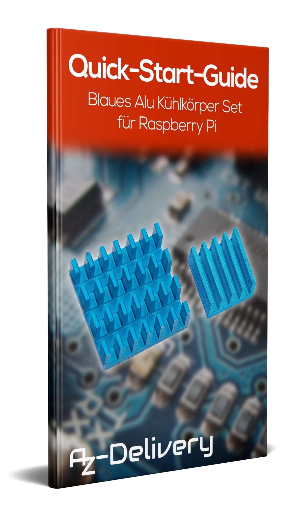 Kit dissipateur de chaleur en cuivre bleu pour Raspberry Pi 3 modèle B