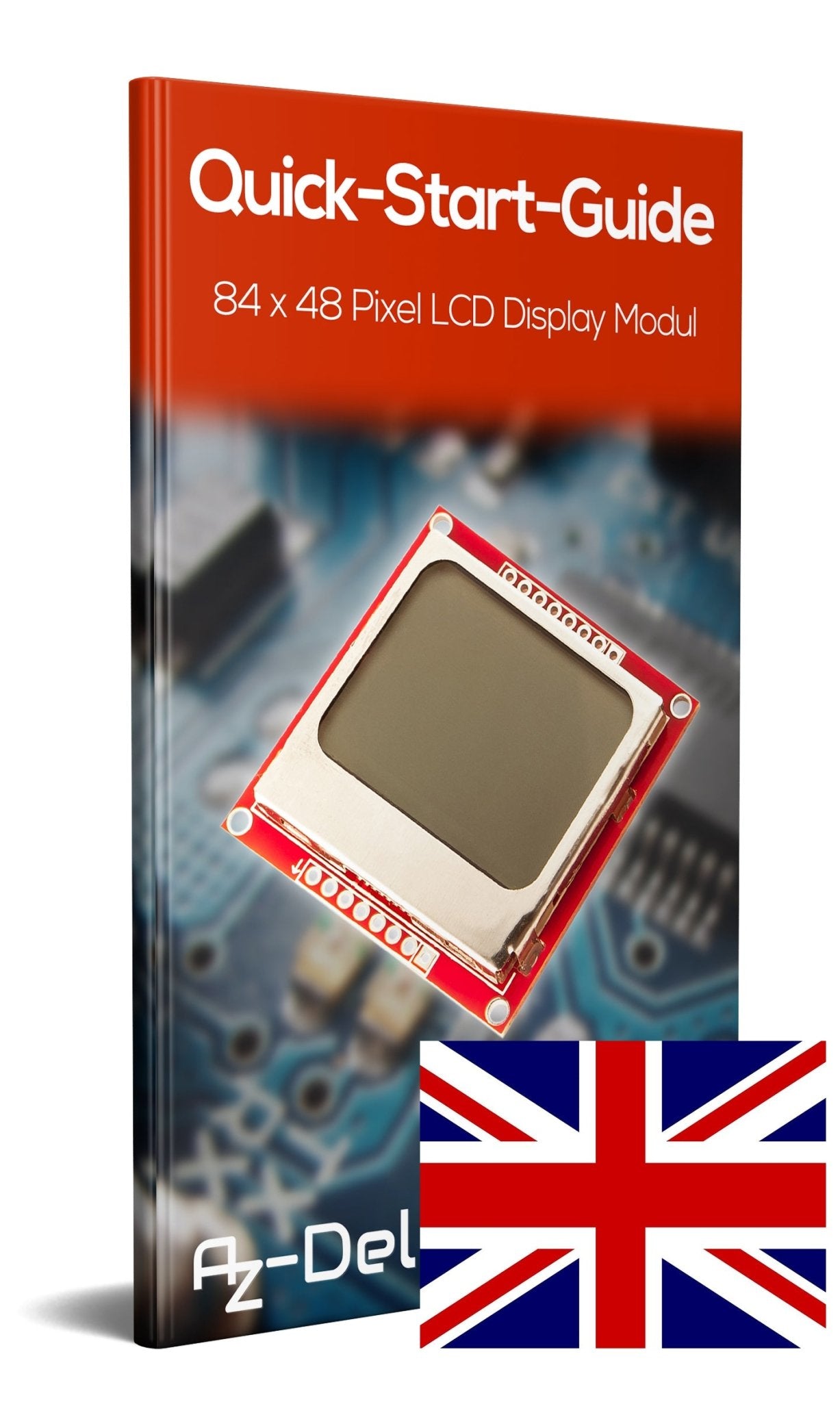 84 x 48 Pixel LCD Display Modul mit Hintergrundbeleuchtung für Nokia 5110 und Joystick PS2 Gamepad - AZ-Delivery