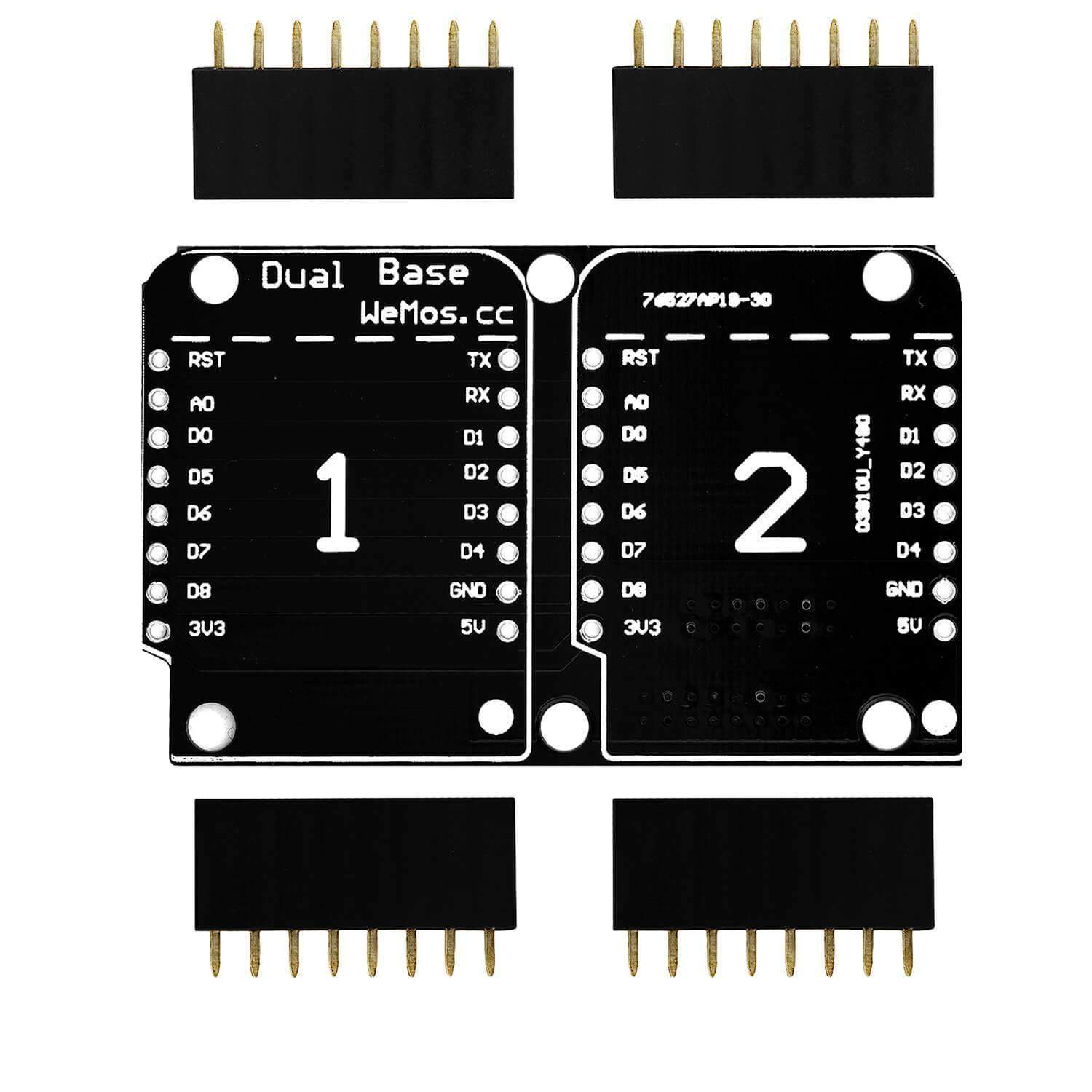 Dual Base Shield PCB Board Für D1 Mini NodeMCU ESP8266 - AZ-Delivery