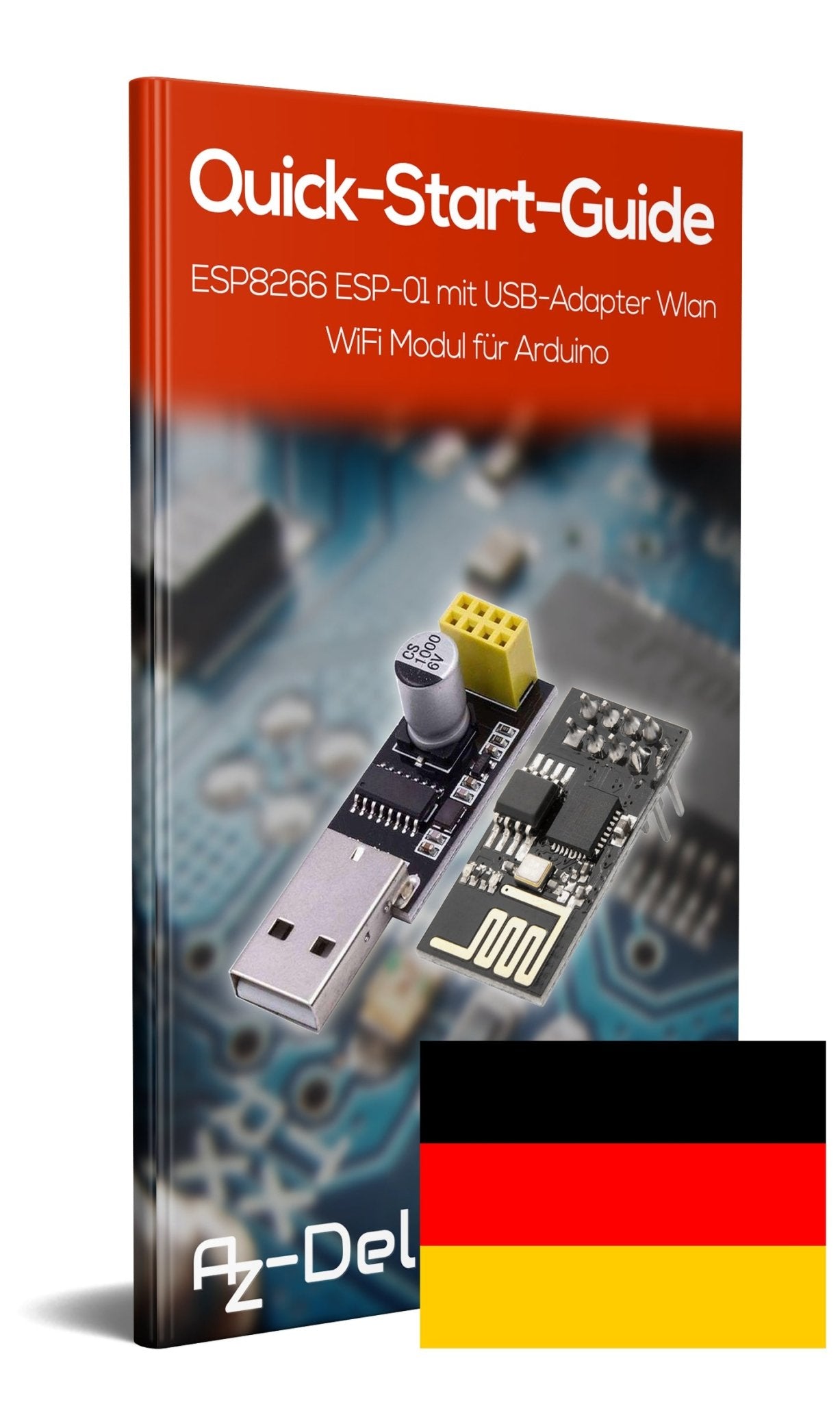 ESP8266 ESP-01 mit USB-Adapter Wlan WiFi Modul - AZ-Delivery