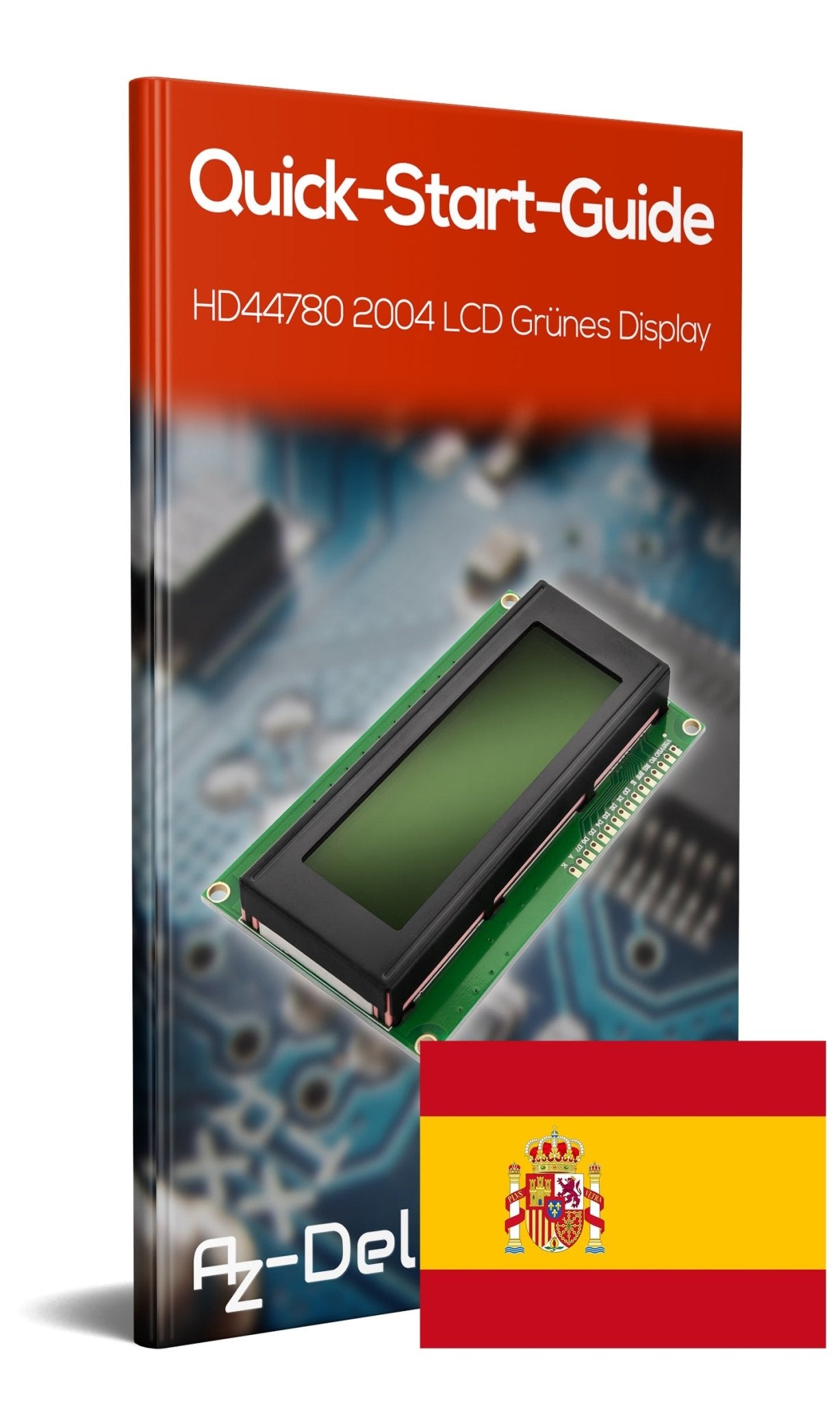 HD44780 2004 LCD Display 4x20 Zeichen Grün - AZ-Delivery