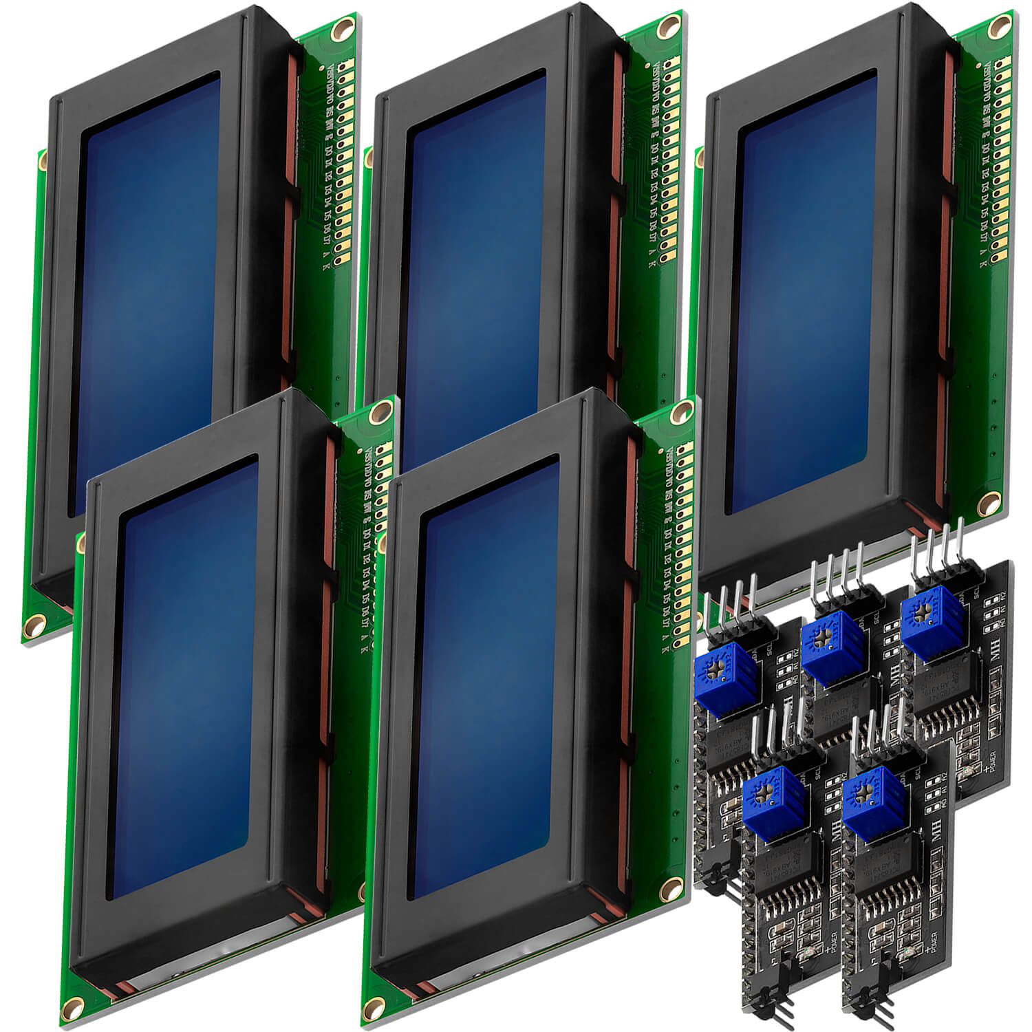 HD44780 2004 LCD Display Bundle 4x20 Zeichen mit I2C Schnittstelle - AZ-Delivery