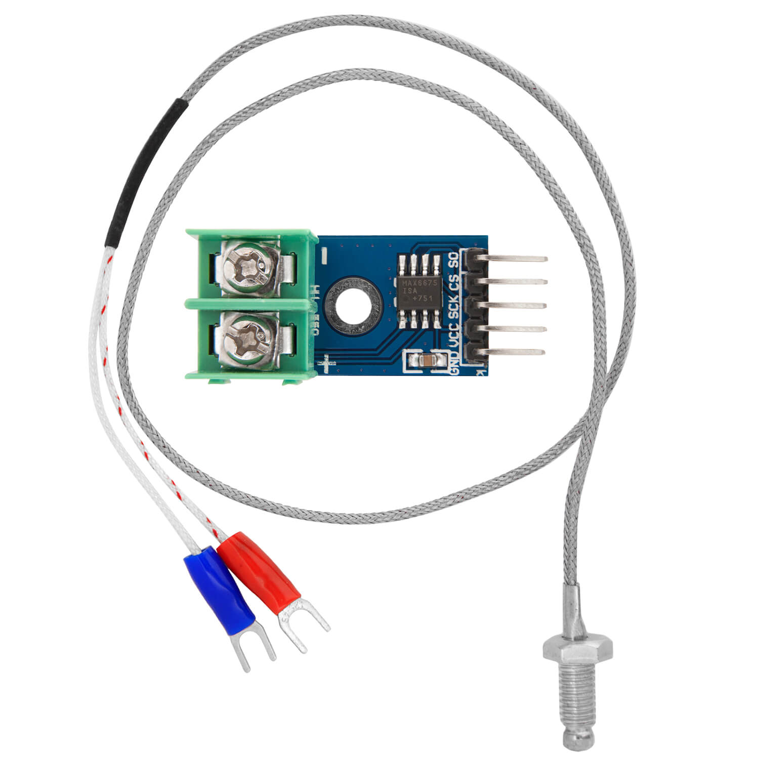 MAX6675 Temperatur Sensor mit Sonde K-Typ und Jumper Wire für Raspberry Pi - AZ-Delivery