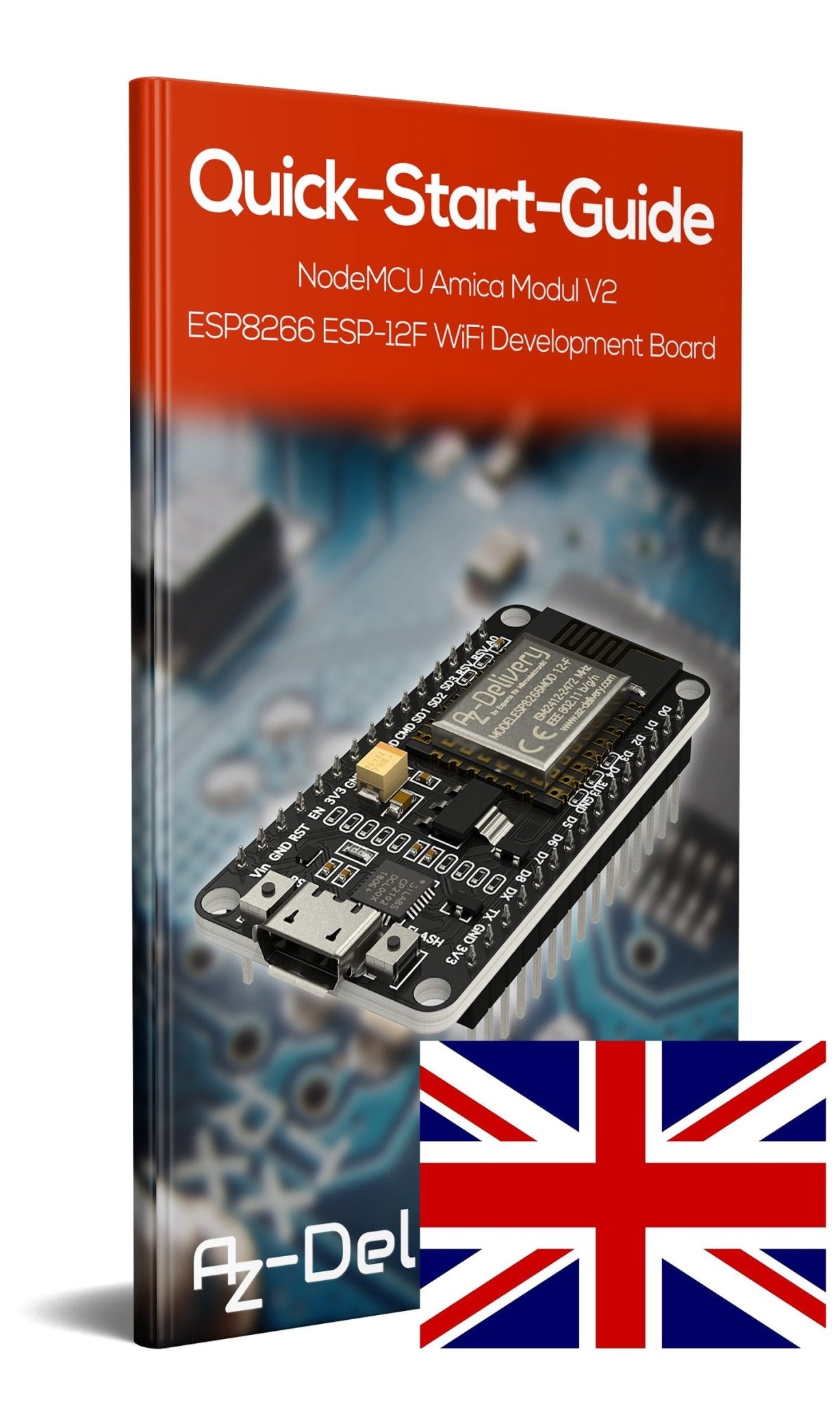 NodeMCU Lua Amica Modul V2 ESP8266 ESP-12F WIFI Wifi Development Board mit CP2102 - AZ-Delivery